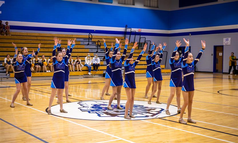 Middle school dance team performs during showcase